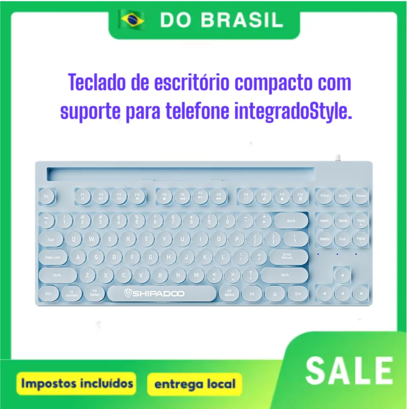 chilkey-office-keyboard-with-phone-holder-87-keys-plug-play-quiet-for-work-and-study