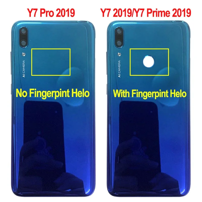 New Cover For Huawei Y7 2019 Y7 Pro 2019 Y7 Prime 2019 Back Battery Cover Rear Housing Y7 2019 Case Y7 Pro 2019 Battery Cover