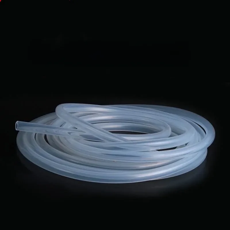 5 Metros Transparente Food Grade Silicone tubo 2 4 6 8 10 12 Flexível Jardim Mangueira de borracha