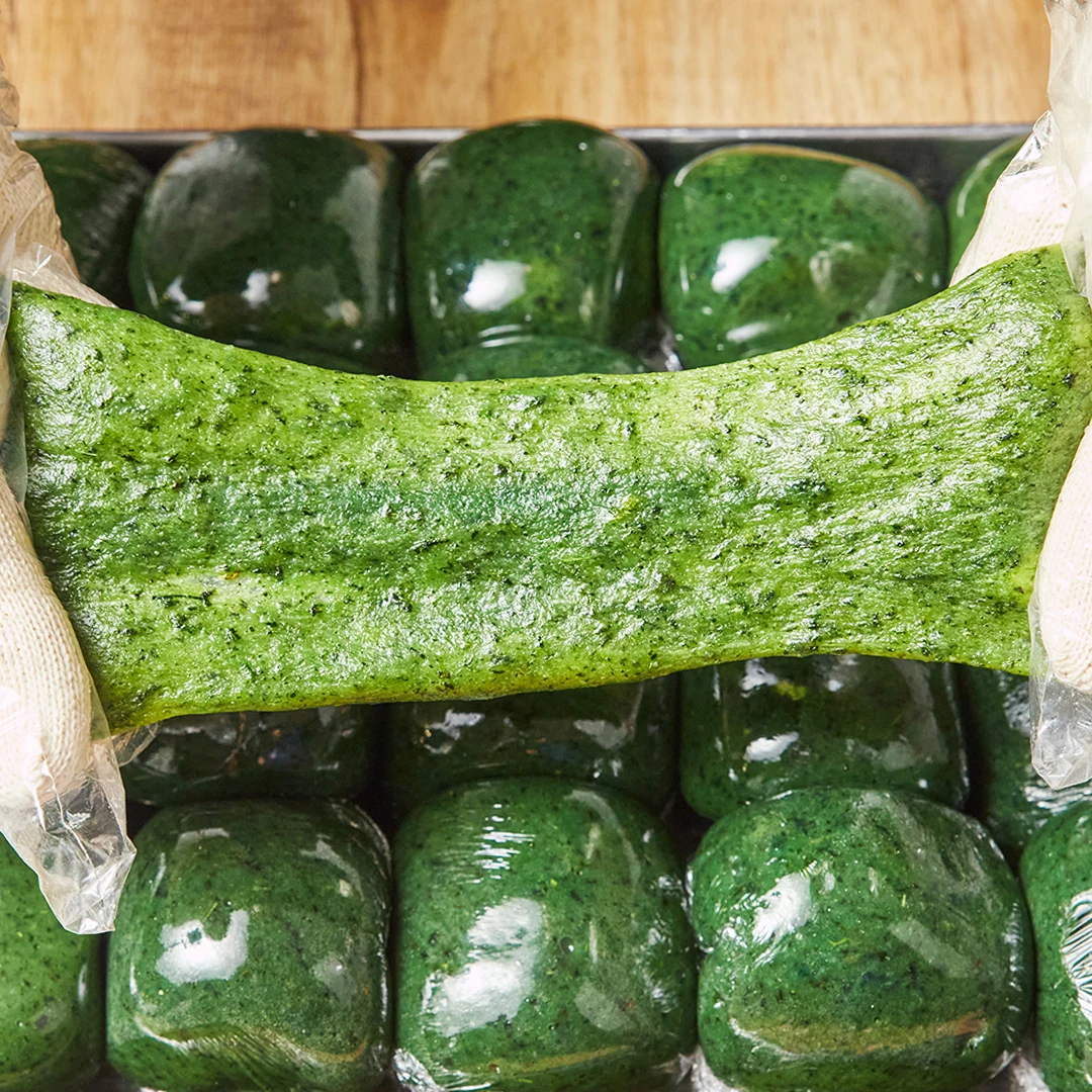 Jindo Haepeongshu Pastel de artemisa tradicional de 30 años Artemisa Injeolmi (+Sopa de frijoles gratis)