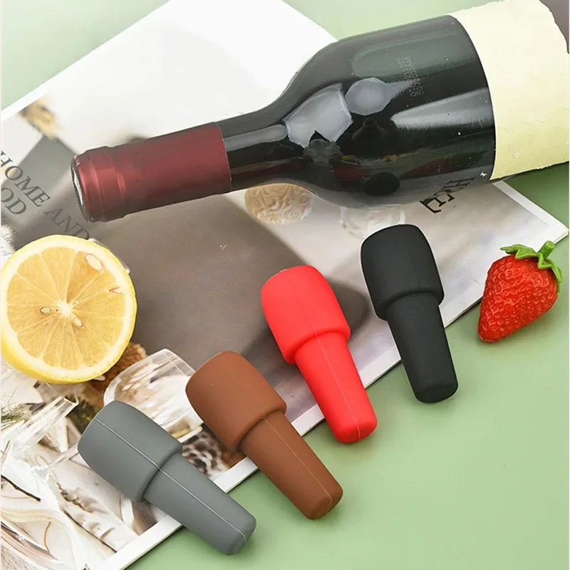 Bottle Sealer Silicone Wine Stoppers Beverage Reusable Sparkling Wine Bottle Stopper Keeping Wine Champagne Fresh Kitchen Tools