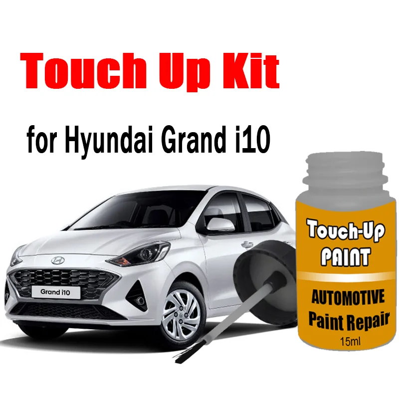 Car Touch-Up Paint Kit (with brush) for Hyundai Grand i10 Nios Paint Scratch Remover Car Paint Care Accessories