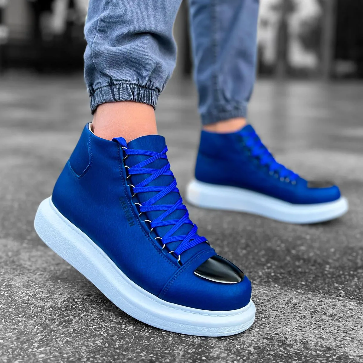 

CHEKICH Original Brand Sax Blue Roma Mirror 2024 Fashion Men's Boots Running Boots Winter Snow High Quality Men's Boots CH267