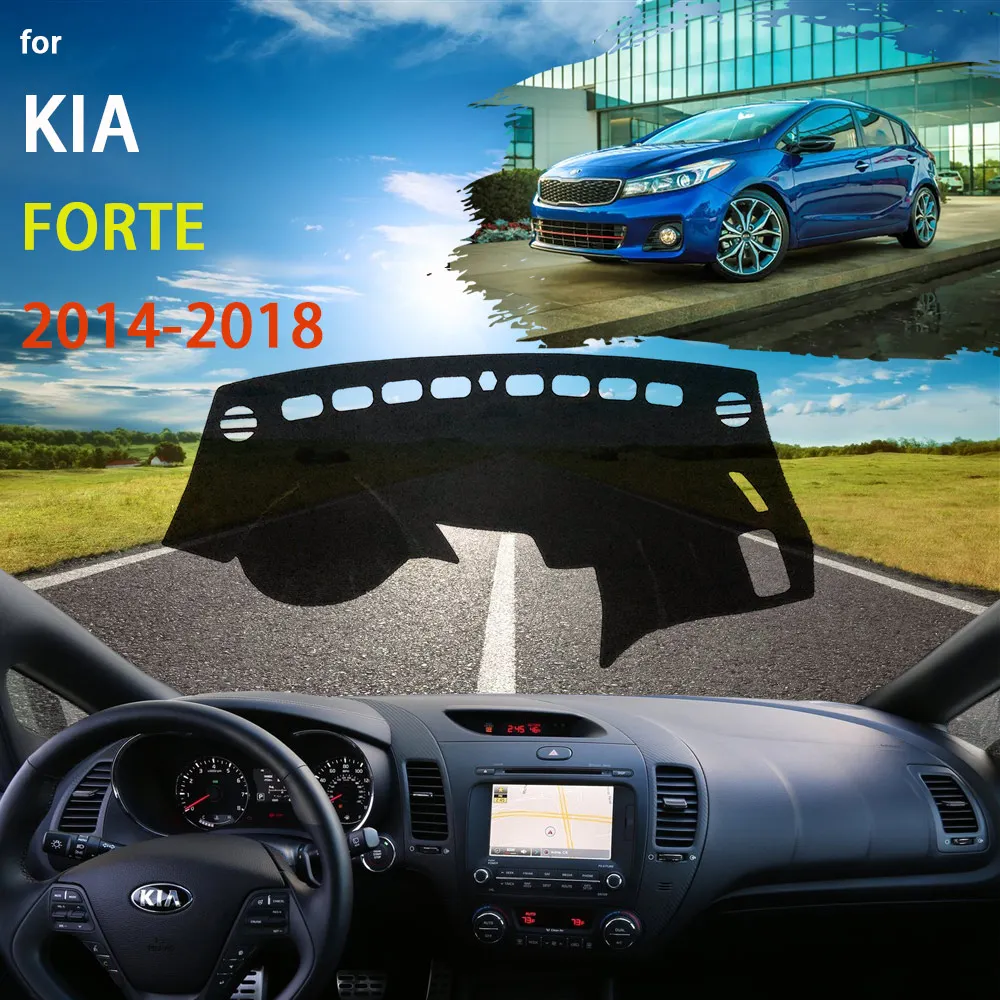 Do Kia Forte Cerato K3 YD 2014 2015 2016 2017 2018 Deska rozdzielcza samochodu Antypoślizgowa mata przeciwsłoneczna Dywanik Akcesoria Dashmat