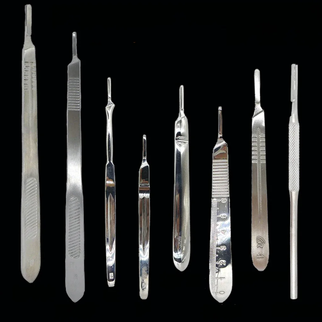 Bardzo długi uchwyt noża chirurgicznego ze stali nierdzewnej, 3 #   4 #   7 #   9 #   Okrągły uchwyt na nóż do modelu Hobby Carft Carving DIY ostrze — zdjęcie 2