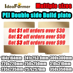 PEI Double side Textured Build Plate 184/220/235/257/300/310mm Magnetic Plate For Bambulab/Ender-3 S1 CR10 3d Printer Heated Bed