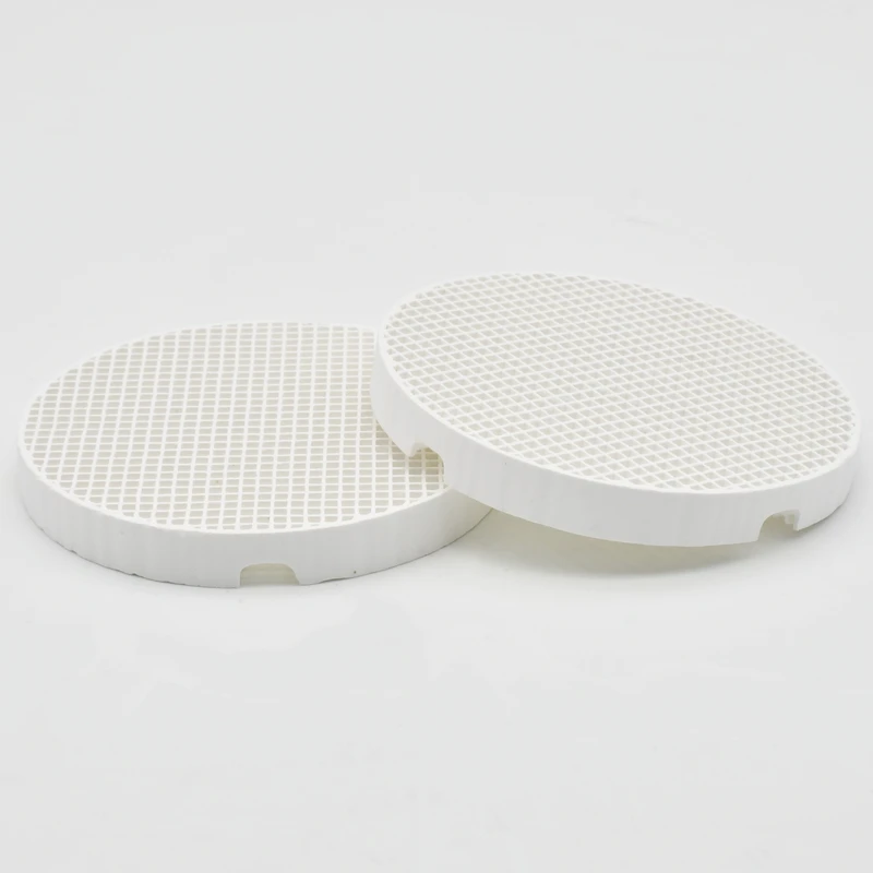 XANGTECH – 2 plateaux + 40 broches, plateau de cuisson dentaire en nid d'abeille, support de plaque circulaire et broches en céramique de zircone pour le friture