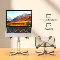 New Foldable Laptop Stand 360°Rotation Notebook Table Aluminum Alloy Holder Portable Book Tablet Bracket Laptop Stand 2024