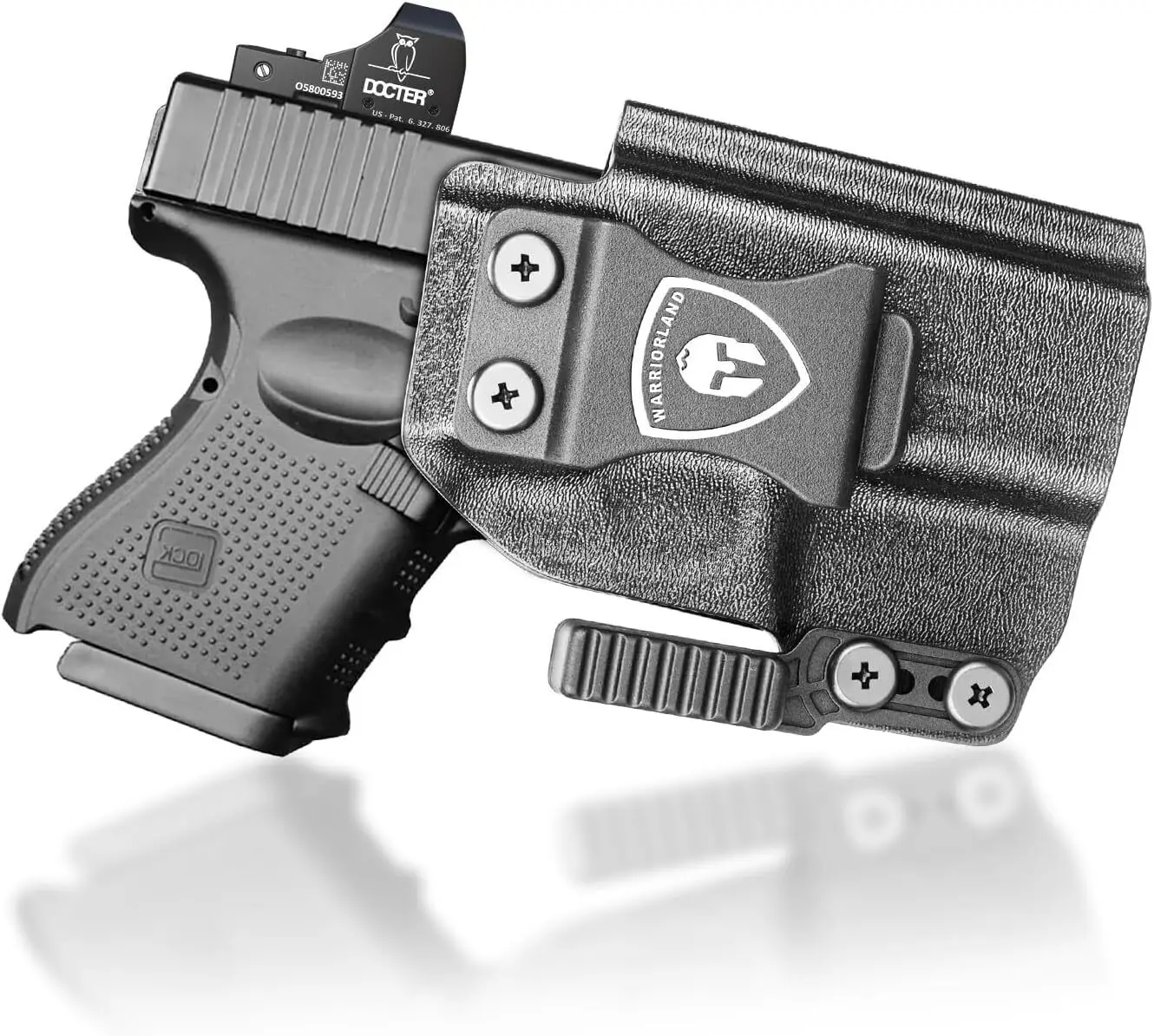 Fit Glock G26 Gen1-5/ Glock G27& Glock G33 Gen3-4,IWB Kydex Holster,Claw&Optic Cut,Mounting sight,Lock Click Sound,right hand