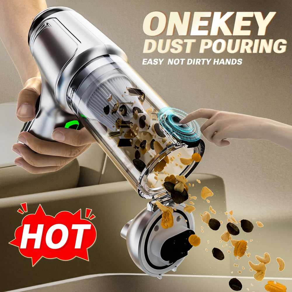 SZUK New Mini Car Vacuum Cleaner 638000Pa Wireless Vacuum Cleaner Powerful Suction Handheld Portable Vacuum Cleaner for car