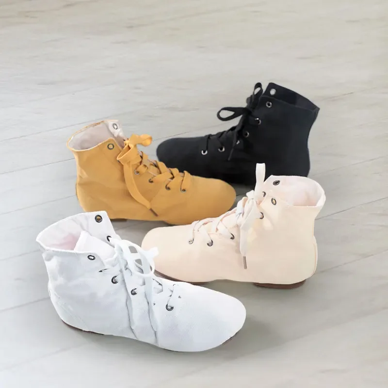 Chaussures de Jazz toile chaussures de danse Jazz longueur cheville bottes de danse chaussures à semelle fendue pour filles enfants adultes enfants chine taille 26-45