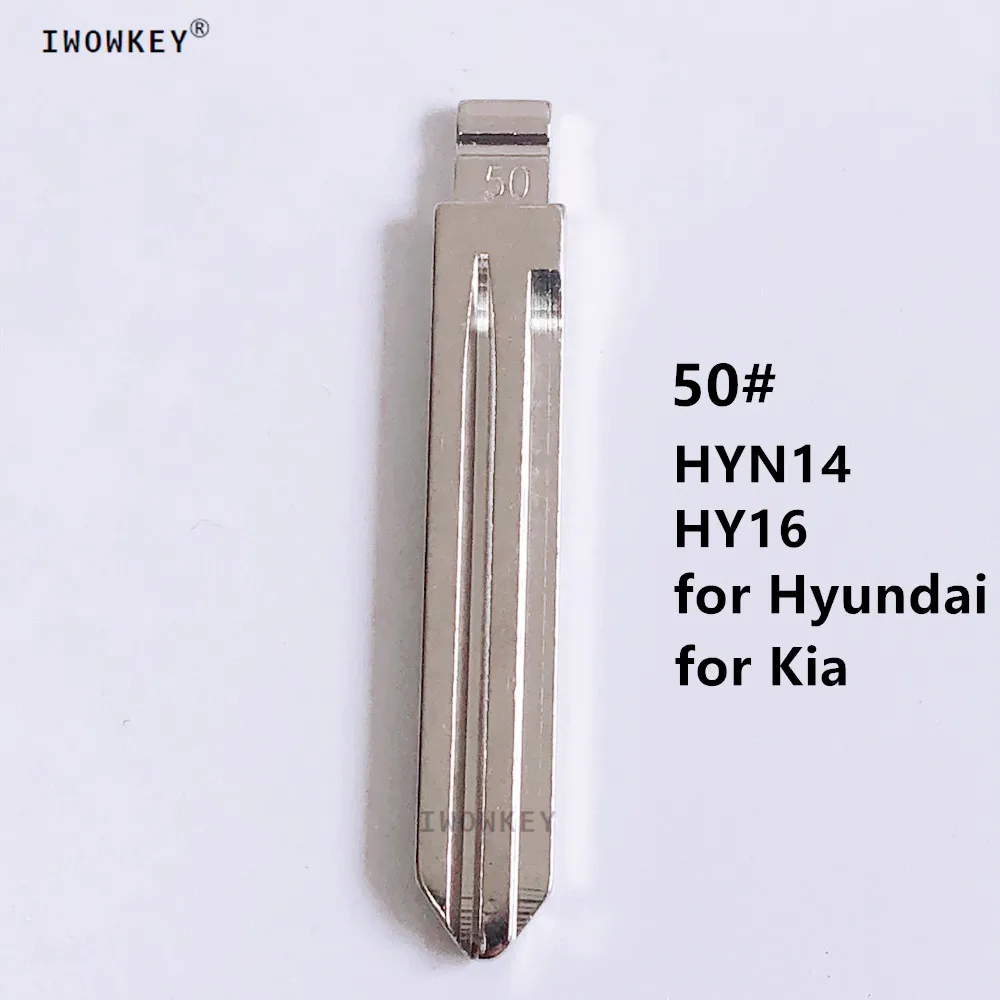 

10pcs 50# Flip Blank key Blade HYN14 HY16 HYN14FH for Hyundai ACCENT ELANTRA Kia Key Blade for KD keydiy xhorse VVDI remotes