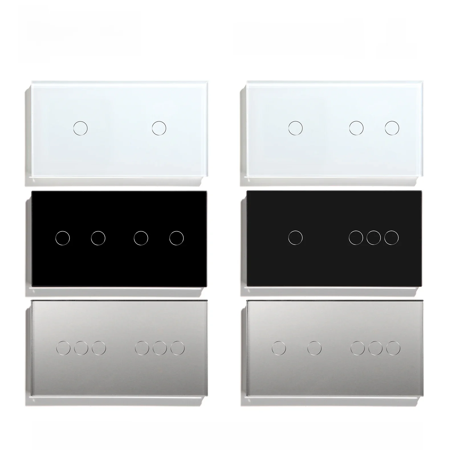 Bseed Zigbee 2/3/4/5/6Gang inteligentny włącznik dotykowy światła pojedynczy na żywo standard ue Tuya inteligentne życie Google Control Panel ze szkła kryształowego — 2