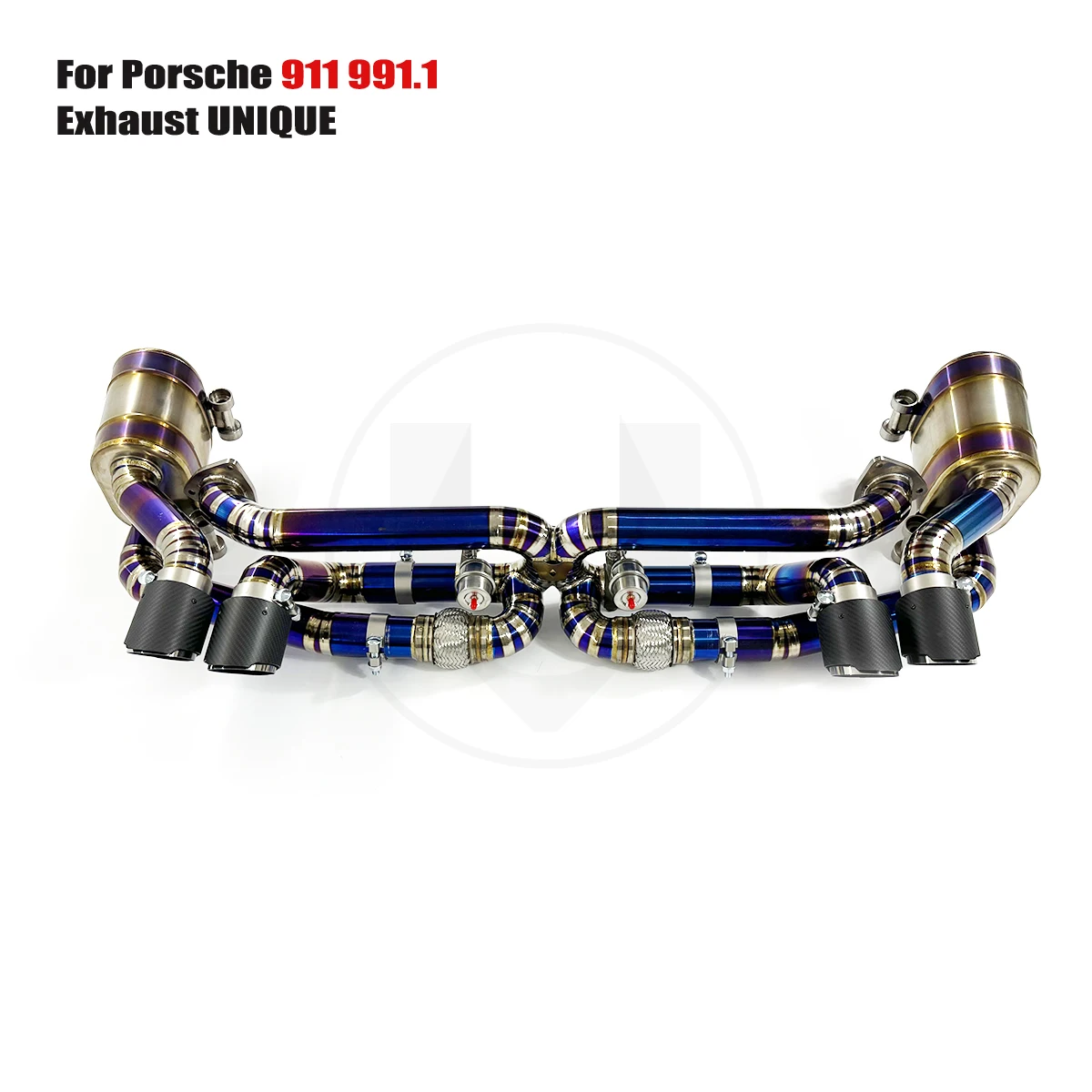 

UNIQUE For 2012-2015 Porsche 911 991.1 3.4L 3.8L performance valve titanium exhaust system TC4 titanium alloy exhaust muffler