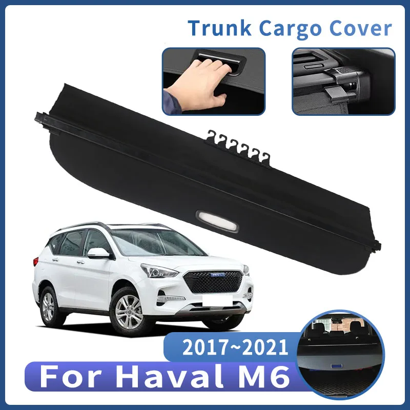 Car Trunk Bracket For Haval M6 2017 2018 2019 2020 2021 Curtain Rear Partition Retractable Interior Car Accessories Partition