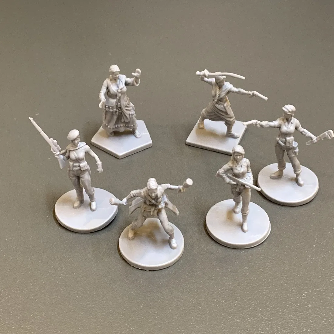 Lot Female Fighter Crawler Cyclops Ghoul Horror Monster Nemesis Lockdow Nova Aetas Board Game  Miniatures Dungeon Models TRPG KS