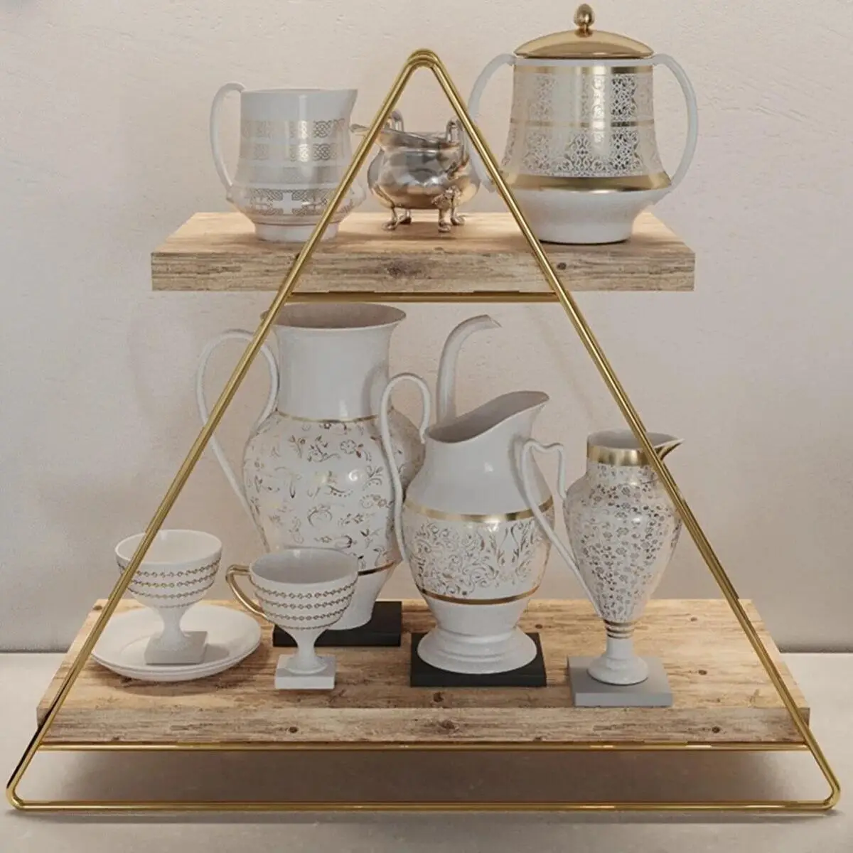 Рисунок 3 - Декоративная треугольная полка для стола