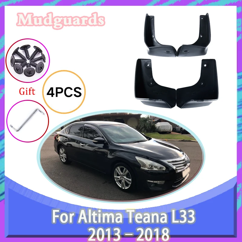 

For Nissan Altima Teana L33 2013-2018 2014 Car Mudguards Wheel Splash Guards Rear Fenders Mud Guards MudFlaps Auto Accessories