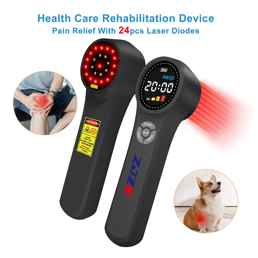 

Handheld Class 3B 980nmx4 810nmx4 660nmx16 1760mW Laser Therapy Device for Dogs Pain Relief Professional Laser Treatment Muscles
