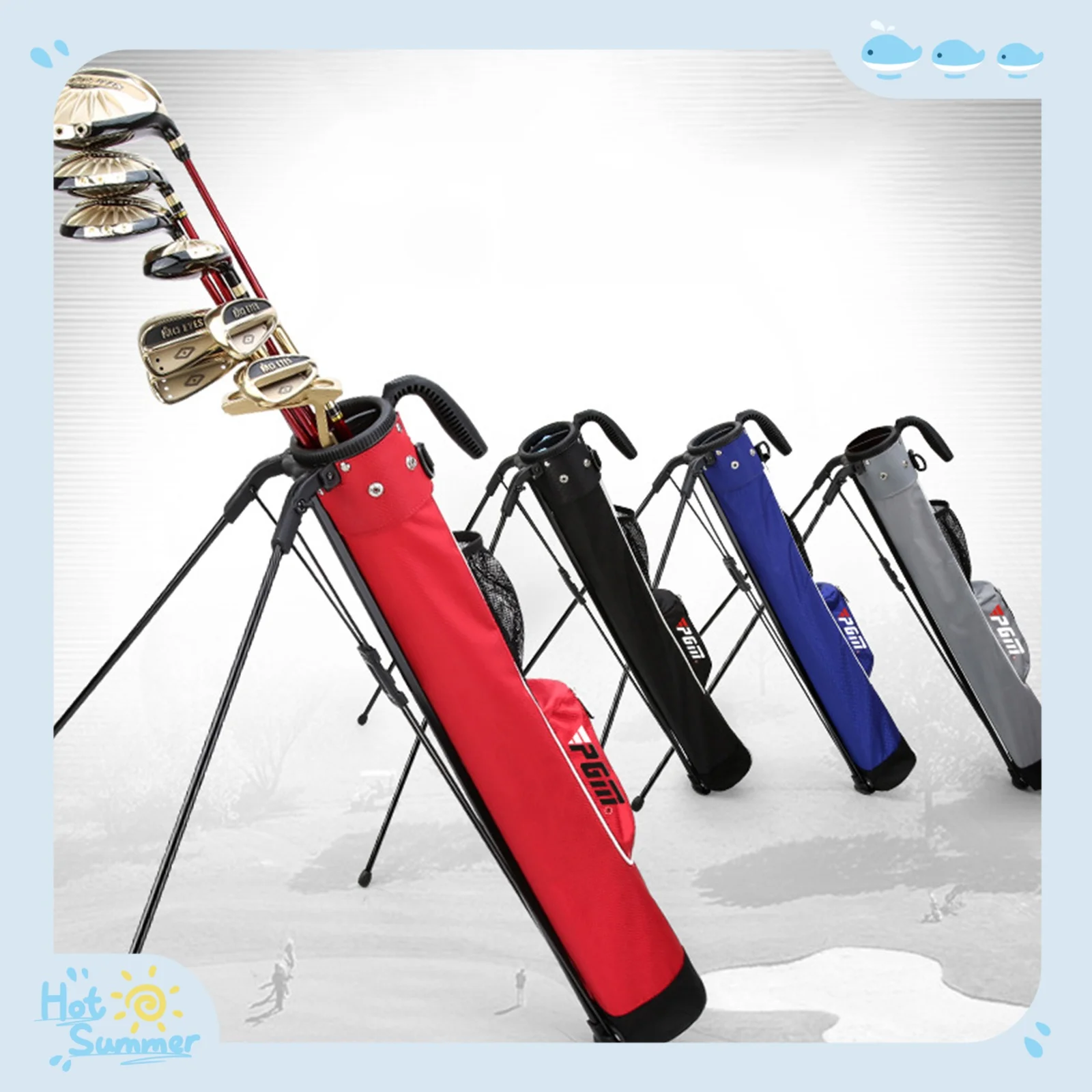 Bolsa de Golf impermeable a prueba de polvo con patas, divisor de 14 vías, bolsa de transporte ligera para hombres y mujeres, Club de Golf de Pitch y Putt