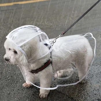 Transparent Waterproof Dog Raincoat 1