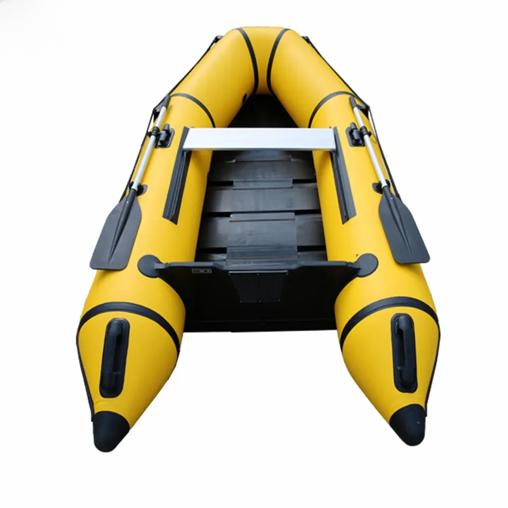 Solar Marine 3 osoby 2,3 m 0,9 MM PVC nadmuchiwana łódź szturmowa szybki kajak kajak z akcesoriami do wędkowania lub sportów wodnych — 2