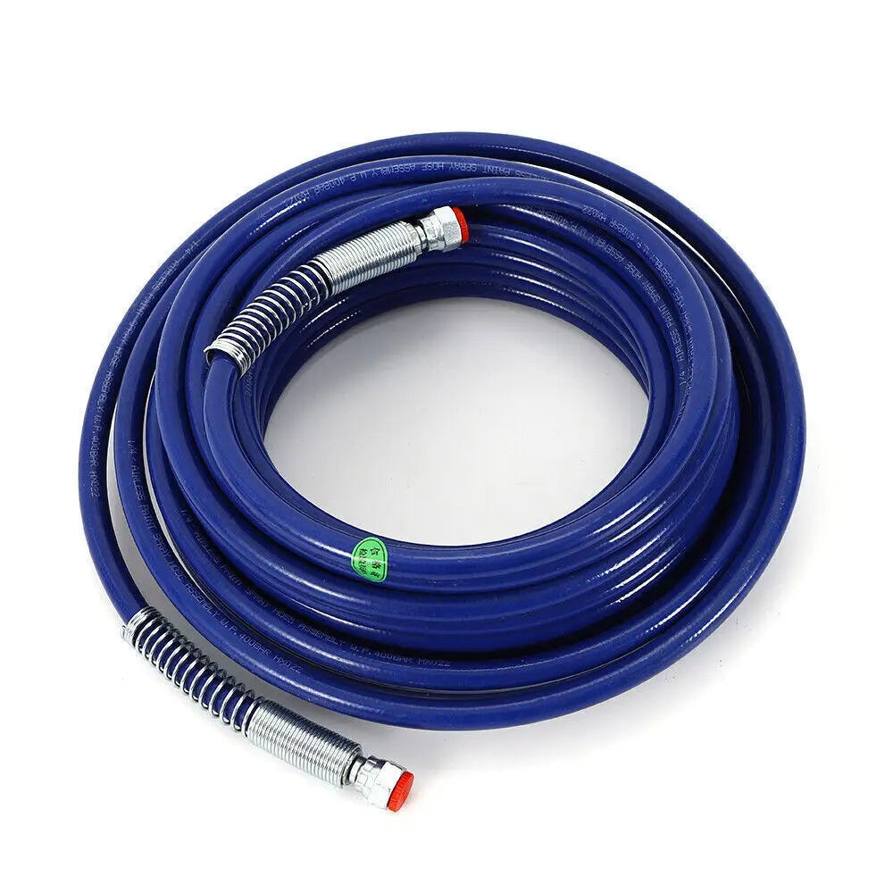 15M Airless Paint Sprayer Connection Hose 4500 bar 1/4'' Flexible Fiber For Small And Medium-sized Sprayers