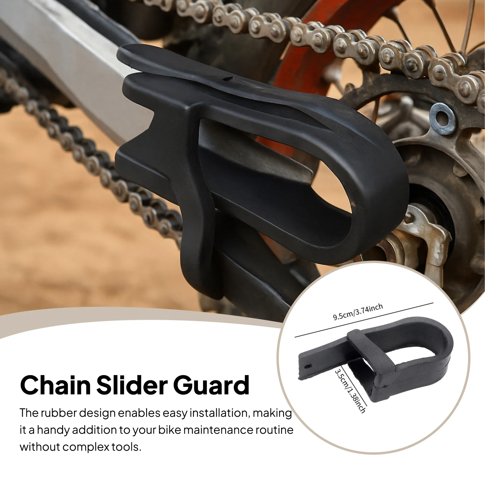 

Motorcycle Swing Arm Chain Rest Slider Protector Professional Motor Sprocket Chain Guide Professional Replaces Spare Parts