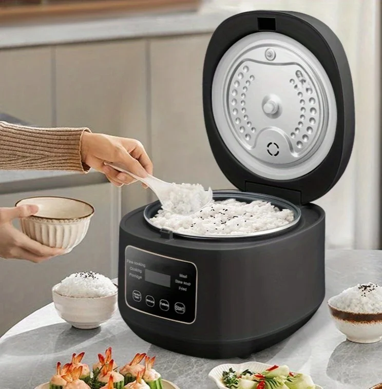 3L elektrische rijstkoker voor huishoudelijk 3-5 personen non-stick pot 110V/220V slimme rijstkoker met 24-uurs reservering en warm houden - afbeelding 2