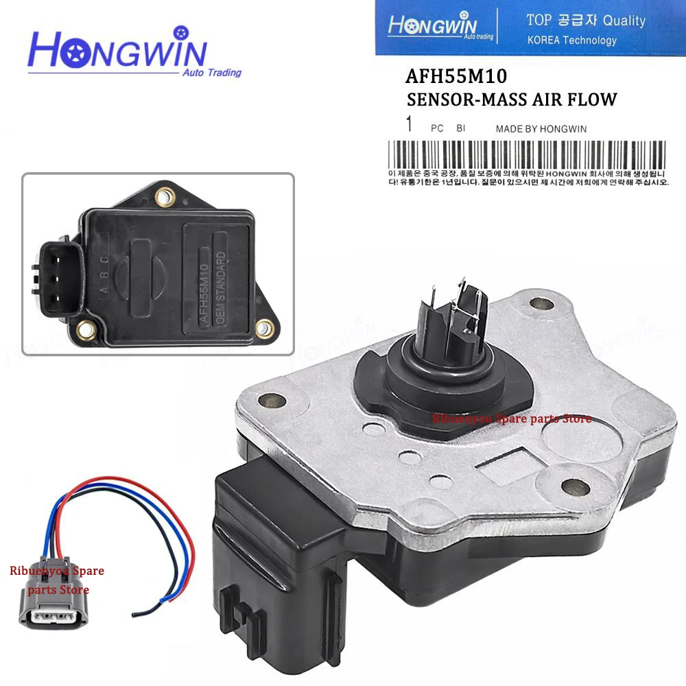 Genuine No.: MF55M10 AFH55M06 Mass Air Flow Meter Sensor For Nissan D21 Sentra Terrano II R20 1.6L 2.4L 1601486G03 16017 86G02