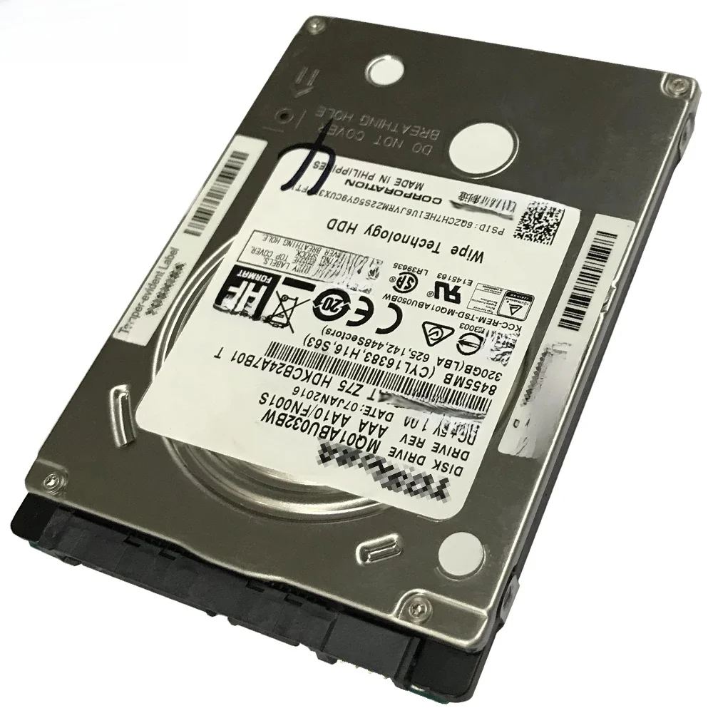 320GB Toshiba HDD für Kopiergeräte mit Wipe-Technologie-Verschlüsselung GO-00732000 MQ01ABU032W MQ01ABU032BW Festplattenlaufwerk