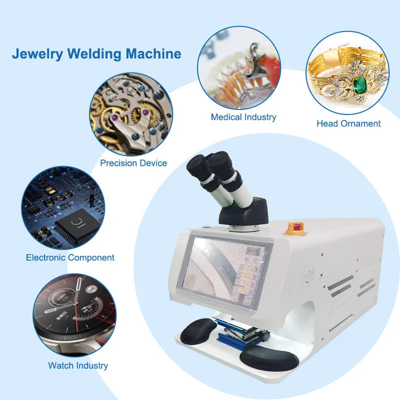 Spot Welding Machine With CCD For Glasses Watch Repair Teeth Beauty Rings Bracelet Welder Desktop Gold Silver Jewelry Laser