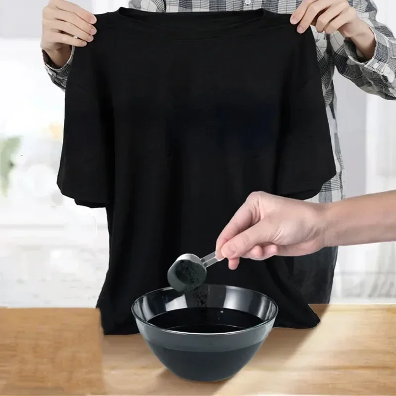 50g noir tissu colorant vêtements reconditionné Agent colorant coton lin jean toile Pigment maison cravate-teinture fournitures faites à la main