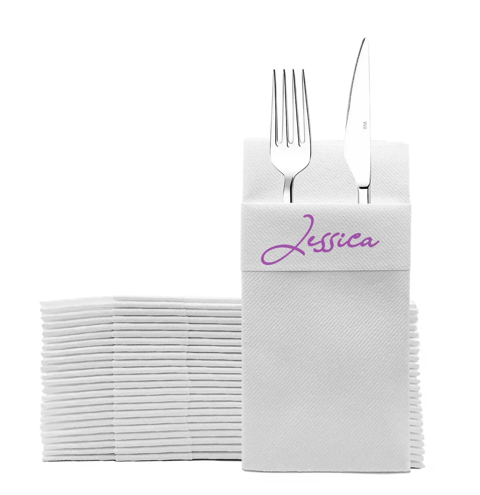 

50pcs custom printed Airlaid Napkin, Perfect Size Linen-Like Handmade Disposable, Pocket wedding napkins for reception or Events