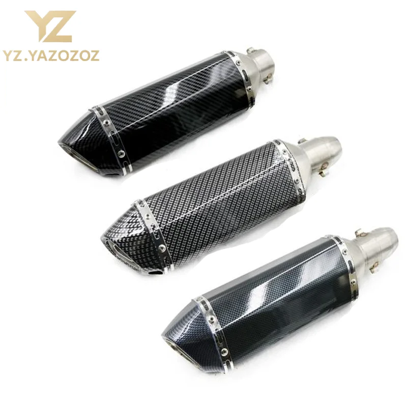 

51mm Neutral Motorcycle Exhaust Pipe Muffler Racing Escape Akrapovic Moto for Yamaha R15 Crf 230 Cb650F Cb400 Tmax500 Exhaust