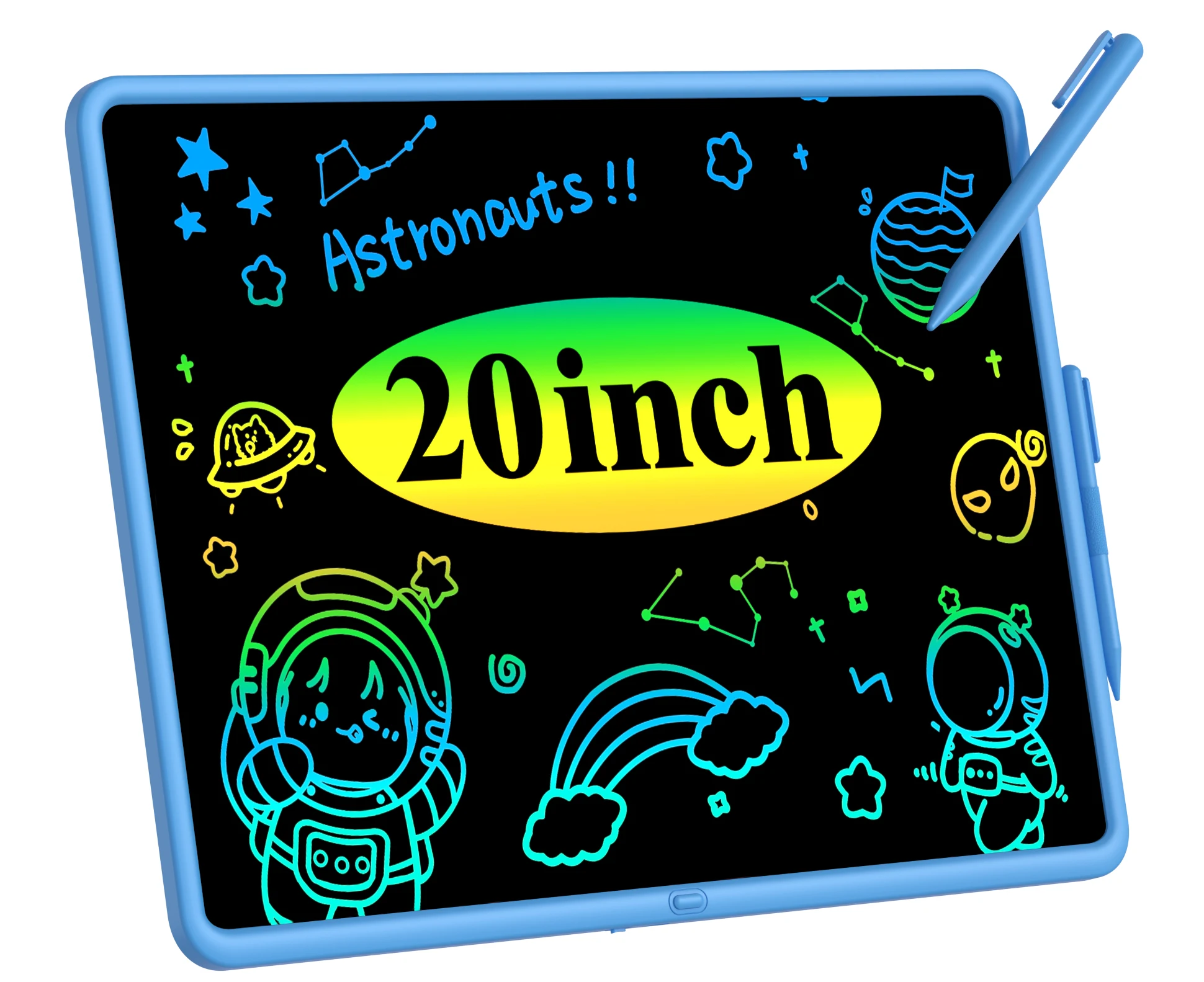 tablet de escrita lcd para criancas placa de doodle de tela grande recarregavel de 20 espacos bloco de desenho magico eletronico placa de escrita colorida 01