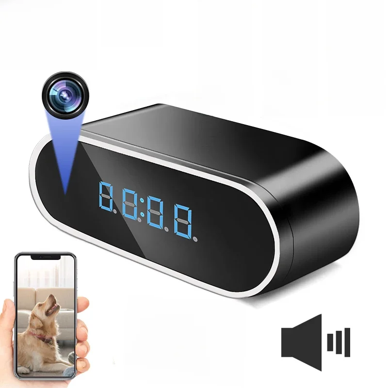 1080P Mini Kamera Uhr HD WIFI Steuerung Weitwinkel IR Nachtsicht Ansicht Alarm DVR Camcorder Hause Überwachung Kamera