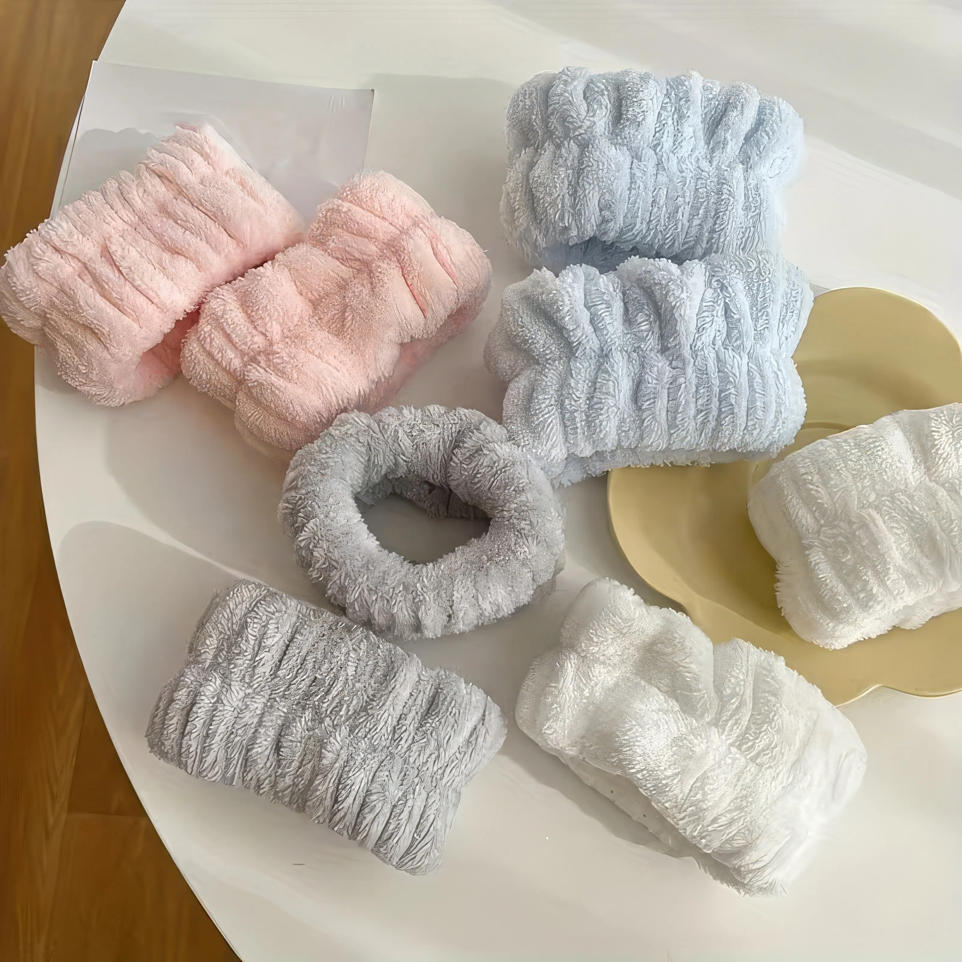 

1 Pair of Blue/pink Wrist Straps for Face Washing, Comfortable Elasticity, Suitable for Washing, Makeup Removal, and Skincare