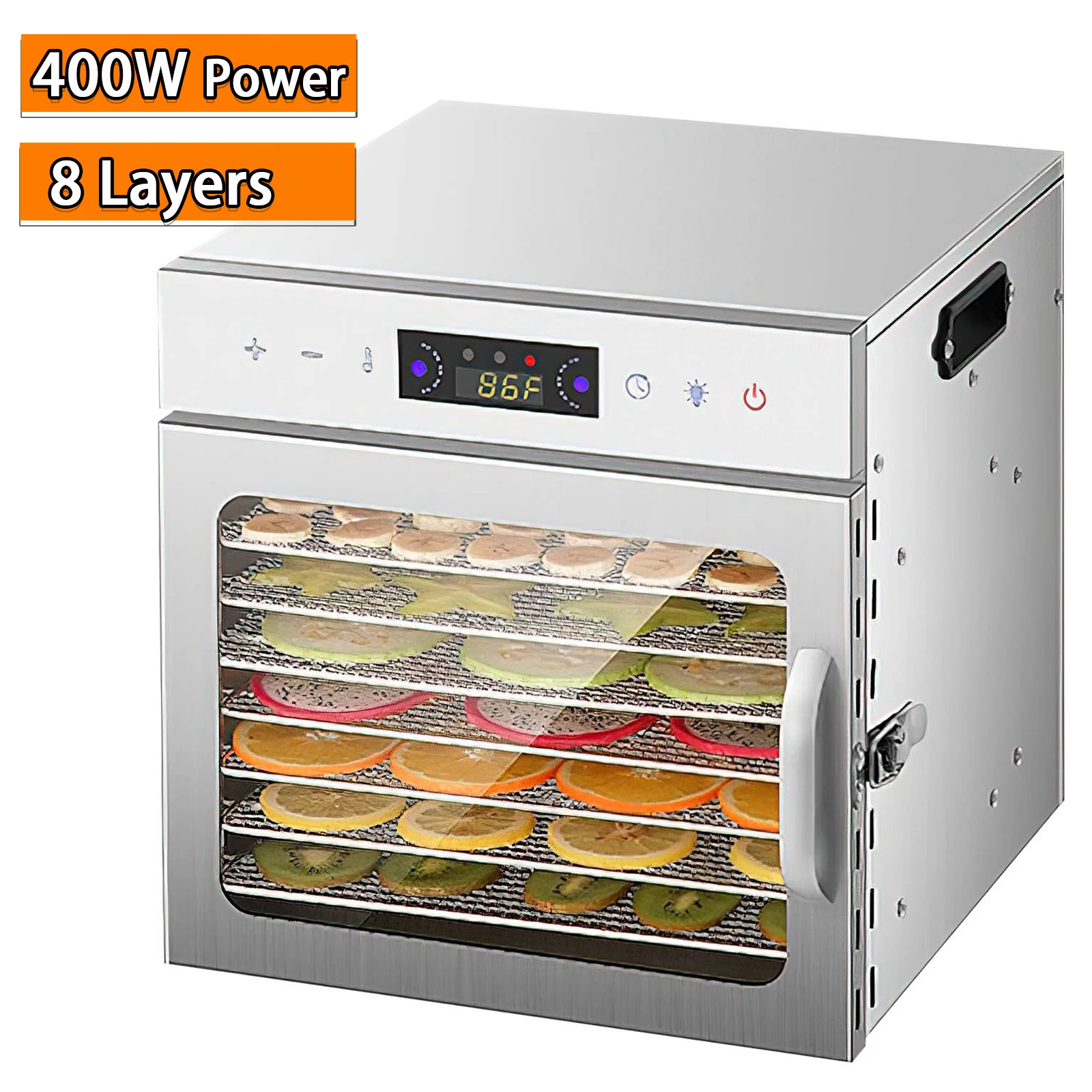 12-laags voedseldroger babyvoedselprocessor roestvrij staal fruit groente vlees droogmachine snacks dehydrator touchscreen