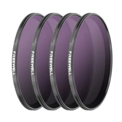 Freewell 58MM/62MM/72MM Magnetic Quick Swap System Camera Filter Set 4 Pack MUV, ND4, ND16, ND32 ND Filters Camera Accessories