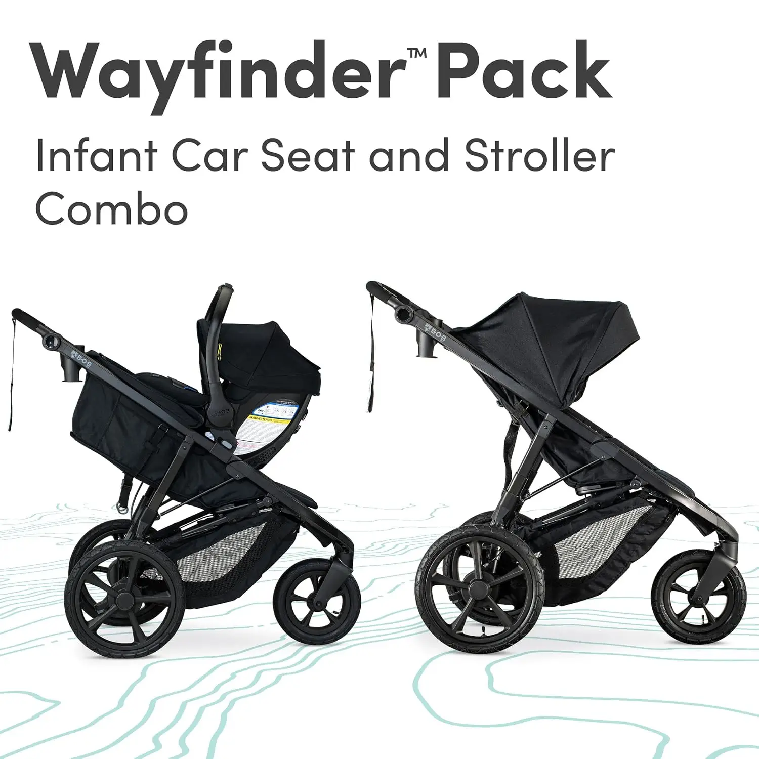 Sistema de viaje Gear Way finder, Combo de asiento de coche y cochecito para bebés, ropa de noche, compre 3, Obtenga 1 gratis