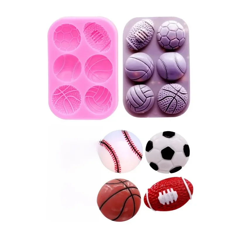 Moule à Chocolat Flexible en Argile Polymère, Ballon de dehors, Ballon de Football, Accessoires de Basket-ball, Bricolage, Bijoux, Boucles d'Oreilles, Silicone, Élection, Xy