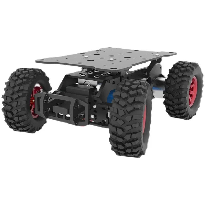Rc ackerman chassis mit motor roboter auto unterstützung ros system und sport kamera für himbeere
