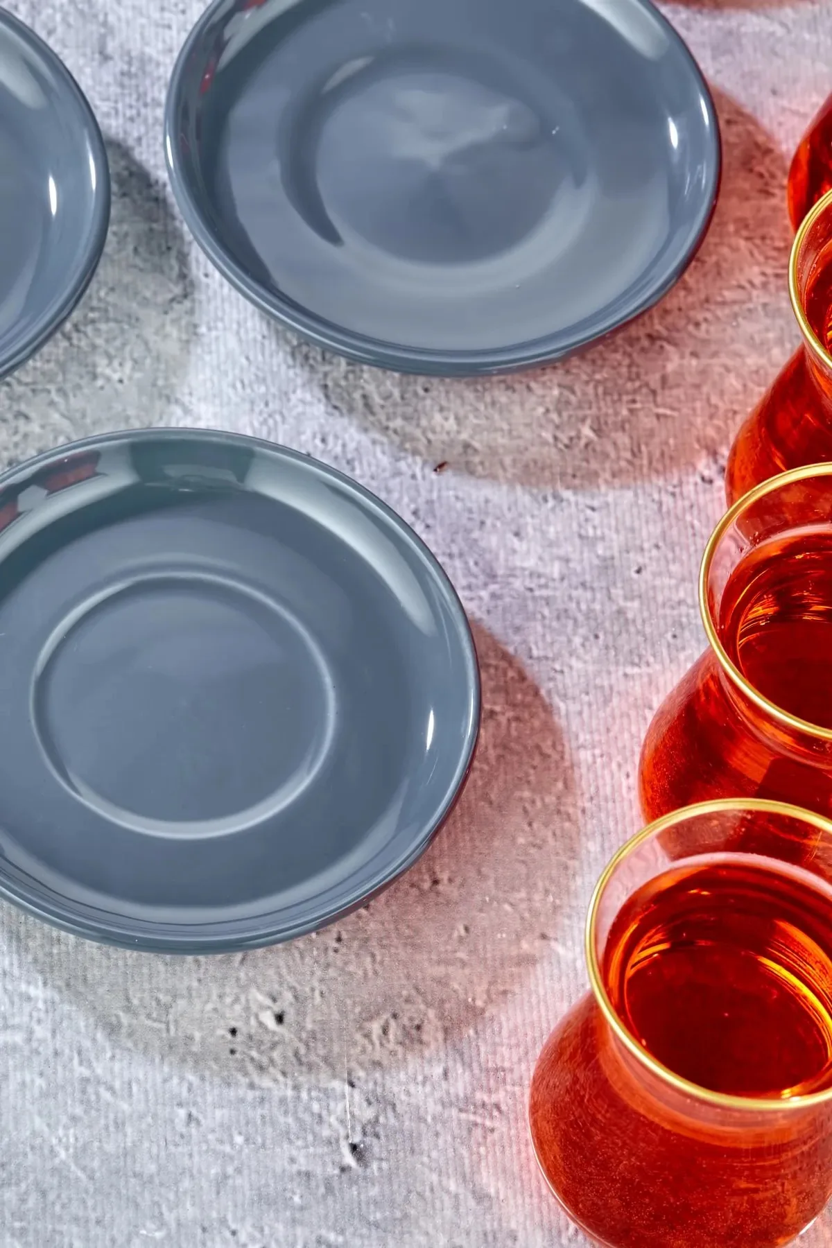 Decorative 12 Piece Turkish Tea Glass Set Gold Gilded Decorated Glass Tea Glass Set Gift Set Kitchen Accessories