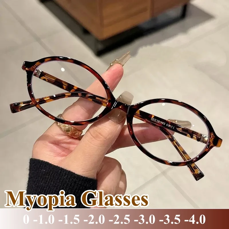 

Retro Women Anti-blue Light Myopia GlassesMinus Diopter Eyewear Fashion Near Sighted Glasses Prescription Eyeglasses 0 To -4.0