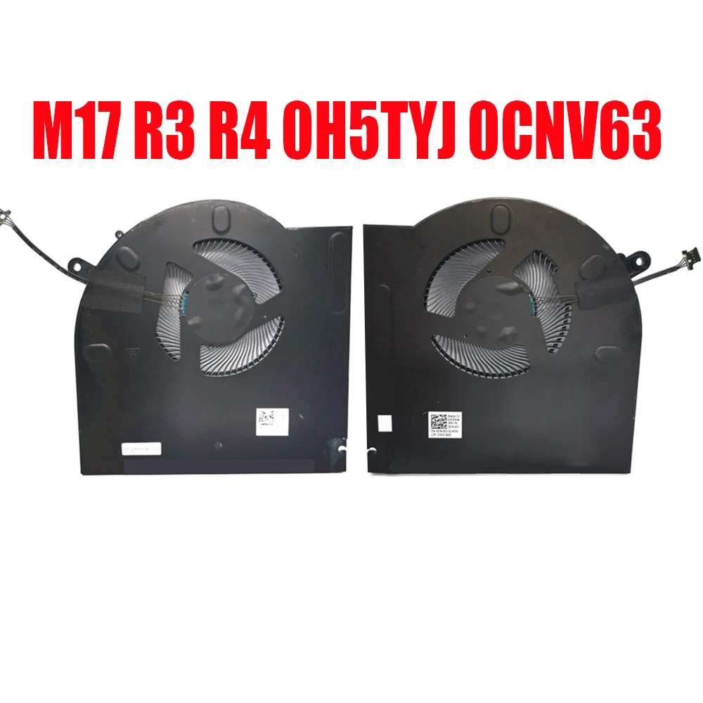 

Laptop Cooling Fan For Alienware M17 R3 R4 0H5TYJ H5TYJ 0CNV63 CNV63 DFS240012BK0T FM7J FM7H DC12V 1A Left + Right New