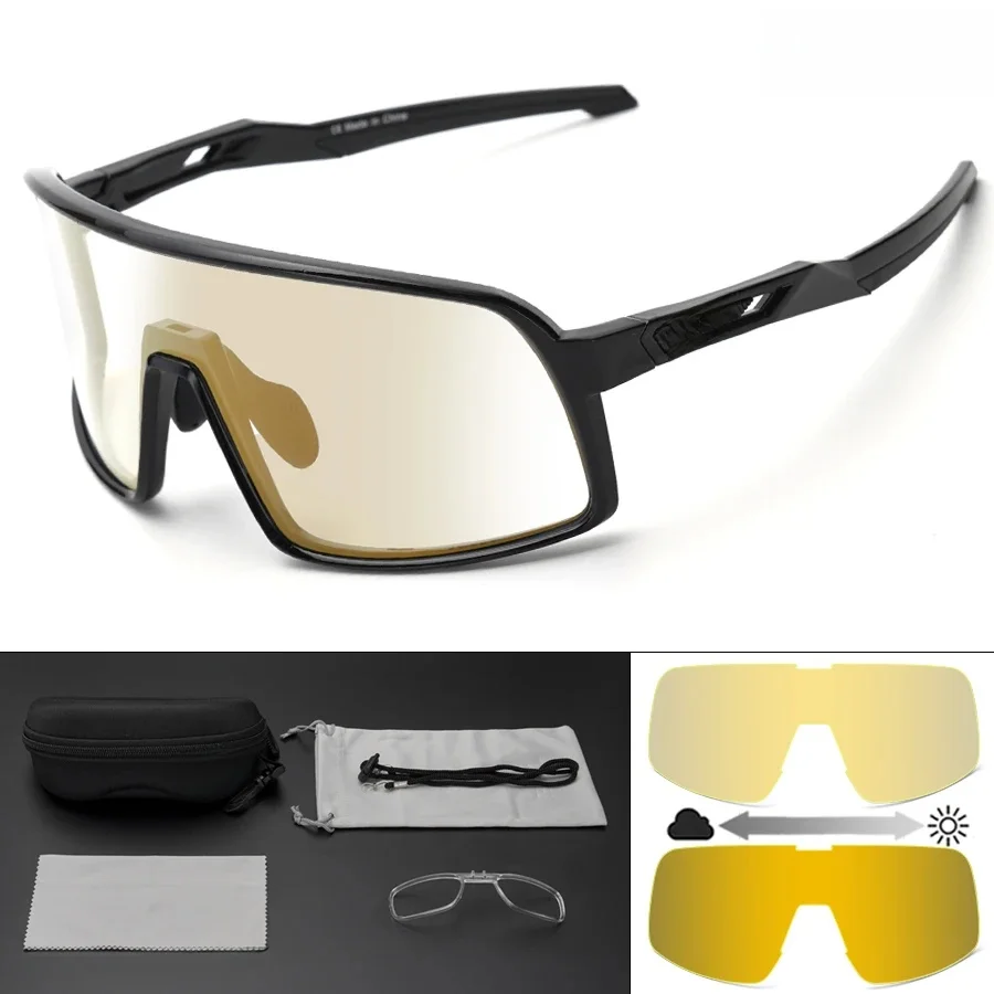 AliExpress ELICIT GCXL Photochromic Sunglasses Cycling Glasses Outdoor Sports MTB Mountain Bicycle Road Eyewear Men Women Bike UV400 Goggles