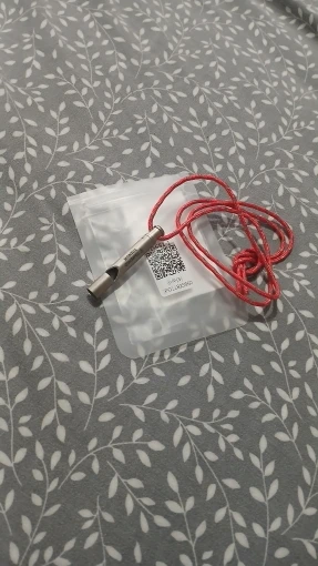 TOMSHOO Titanium Emergency Whistle with Cord Outdoor Survival Whistle Camping Hiking Exploring photo review