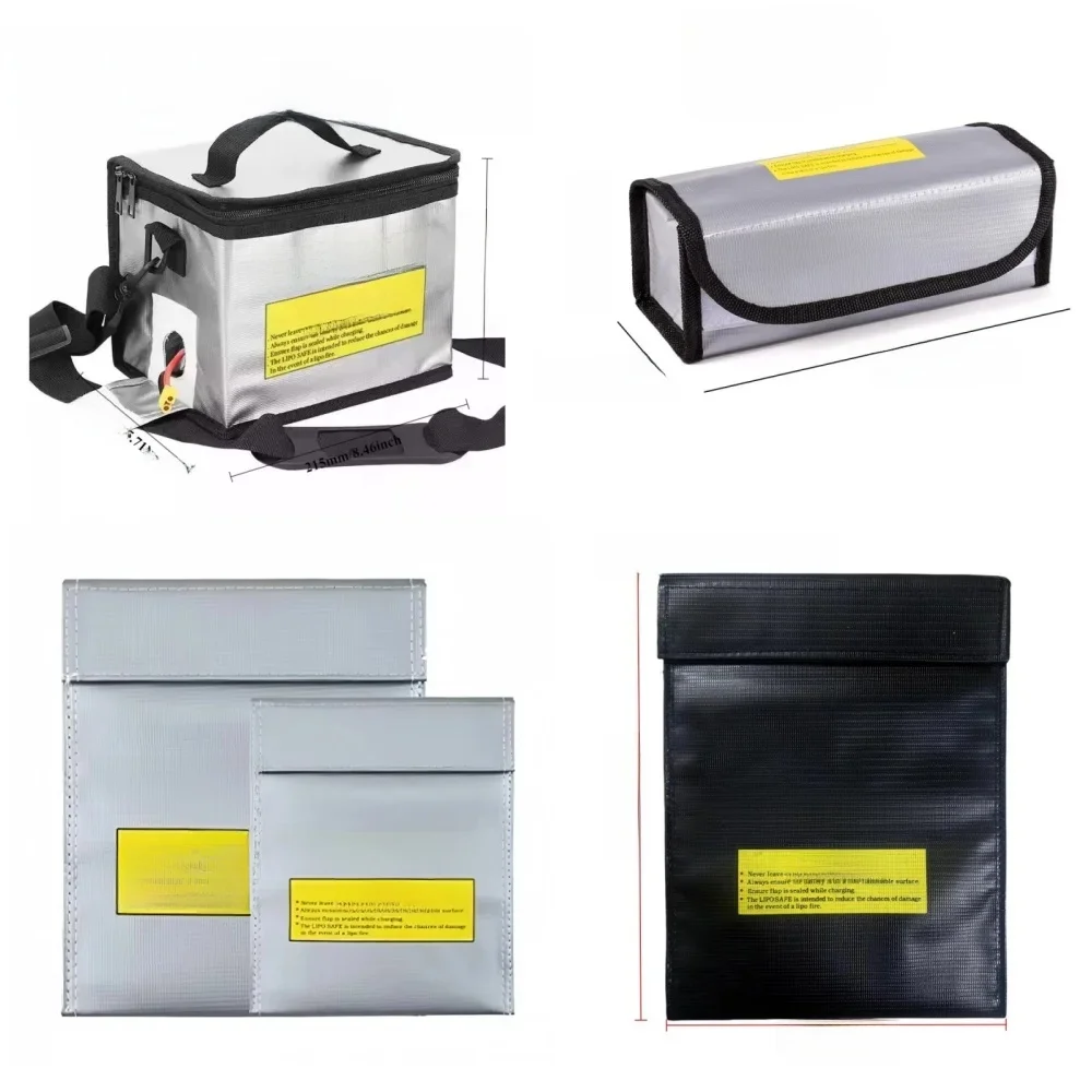 Sac ignifuge antidéflagrant pour batterie au Lithium, sac de sécurité de stockage multifonctionnel pour batterie RC LiPo de haute qualité 18x23cm 30x23cm