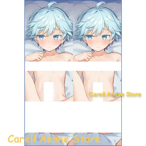 Dakimakura Shota Boy Chongyun Genshin Impact Anime Dubbelzijdige Print Levensgrote Lichaam Kussensloop Wifu